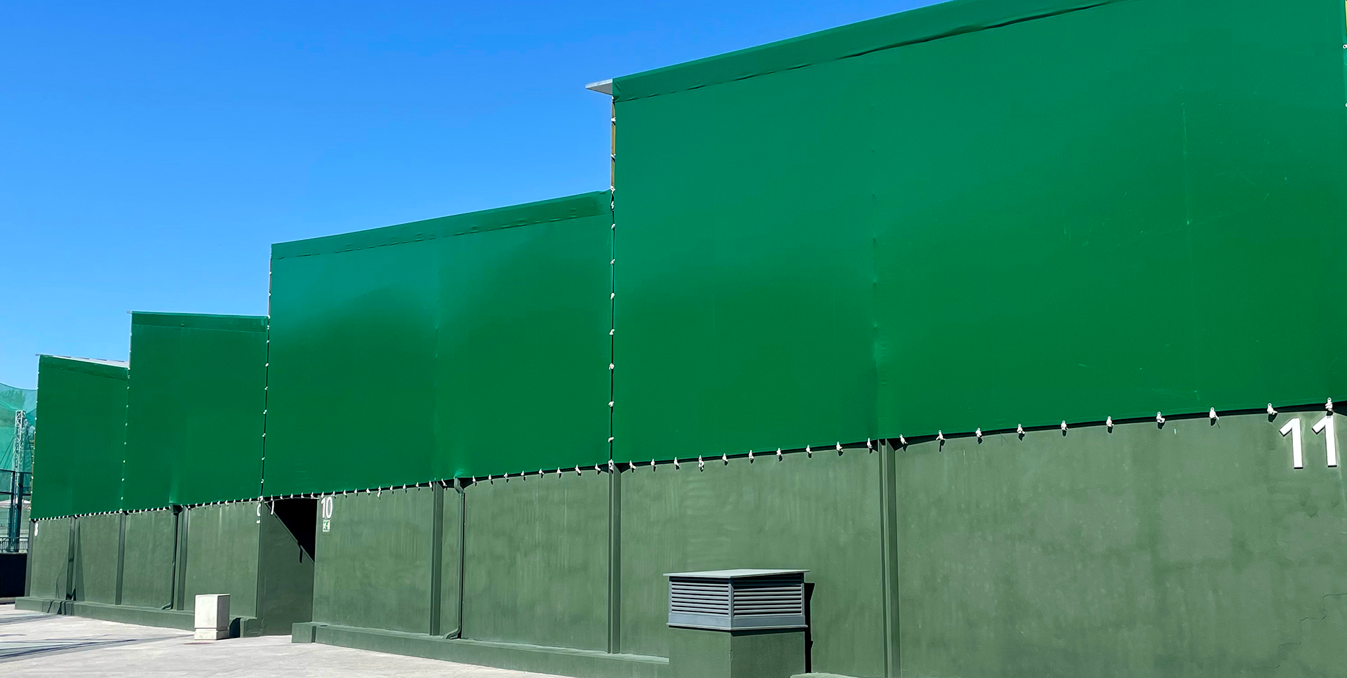 Lona de obra verde